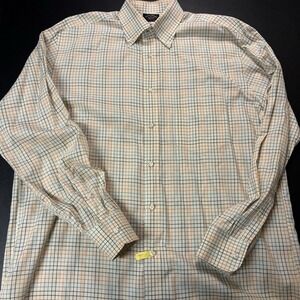 Paul & Shark Yachting Shirt Mens L Plaid Long Sleeve Button Down